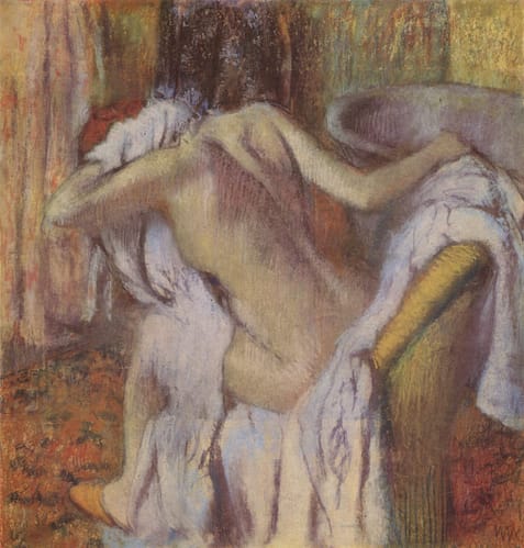 After the Bath by Edgar Degas via Wiki Commons