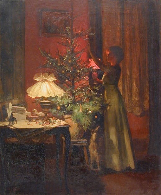 Decorating the Christmas Tree by Marcel Reider