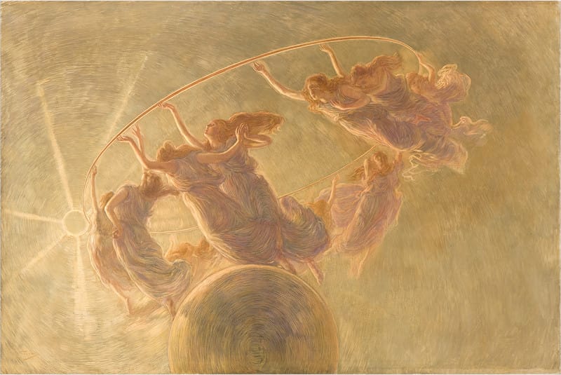 La Danza delle Ore by Gaetano Previati via Wiki Commons