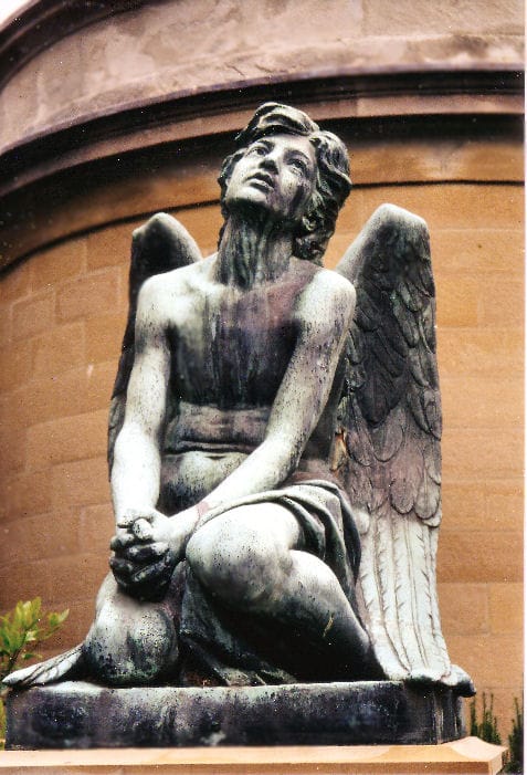 Mourning Angel in Firenze, photo by Mark Voorendt via Wiki Commons