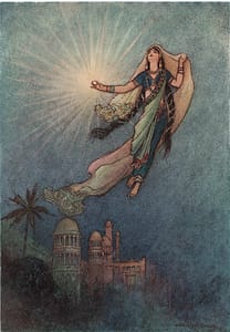 She Took Up the Jewel in Her Hand by Warwick Goble