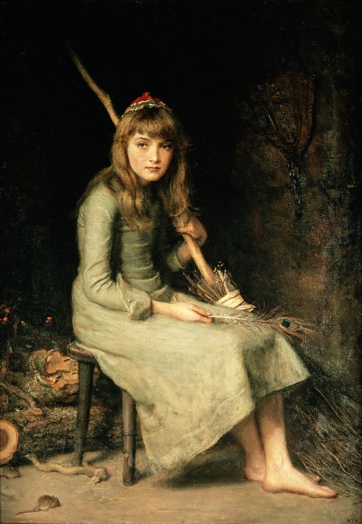 Cinderella by John Everett Millais via Wiki Commons