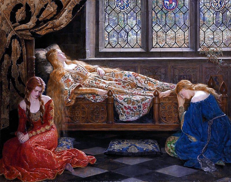 The Sleeping Beauty by John Collier via Wiki Commons