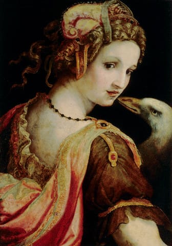 Leda by Ridalfo Ghirlandaio (1560)