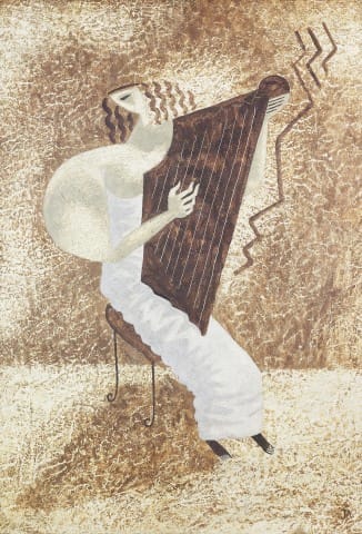 Woman with a Harp by John Armstrong