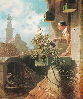 Carl-Spitzweg-The-attic-Oil-Painting