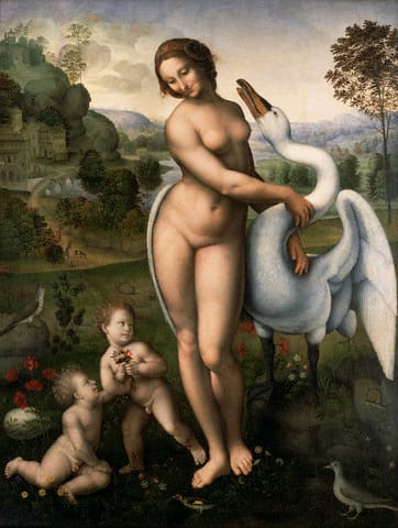 Leda and the Swan after Leonardo da Vinci (1510)