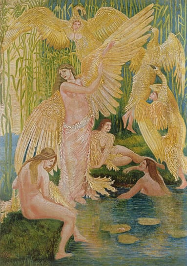 The Swan Maidens by Walter Crane via Wiki Commons 