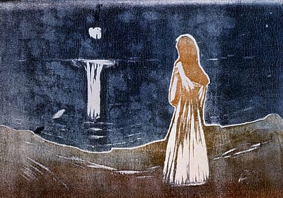 Young Girl on the Shore by Edvard Munch