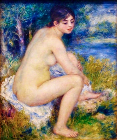 Femme nue dans un paysage by Pierre Auguste Renoir
